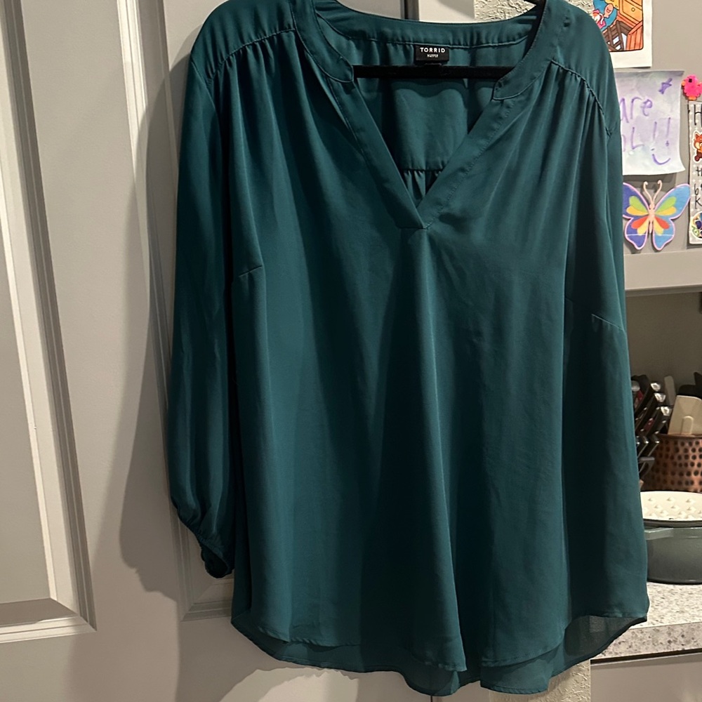 Torrid Deep Teal Blouse